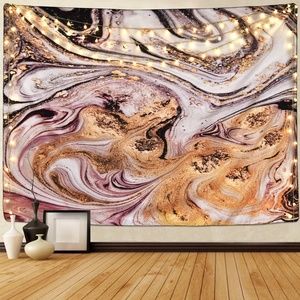 NWT Marble & Gold Tapestry